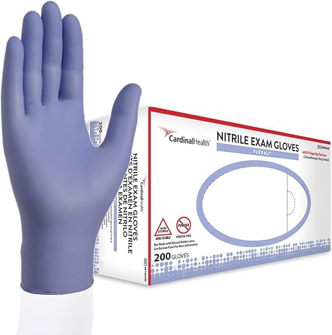 Cardinal Flexal Nitrile Exam Gloves - Powder-Free, Latex-Free 200/Box (100% off)