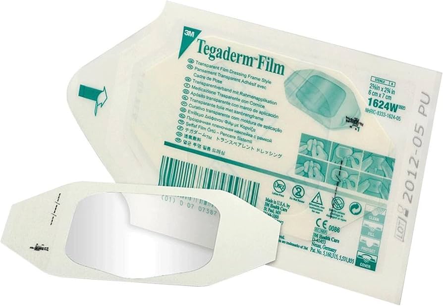 3M Tegaderm Transparent Film Dressing, 100-Pack — 2-3/8" x 2-3/4"